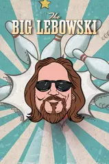 Металлический пин "Big Lebowski"