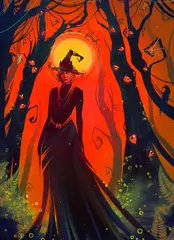 Открытка "Scarlet Halloween"