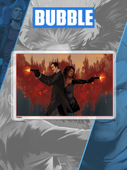 Акриловый стенд "Союзники: Артур и Джесси"