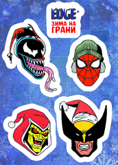 Новогодний стикерпейдж "Marvel"