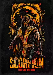Открытка "Mortal Kombat: Scorpion"
