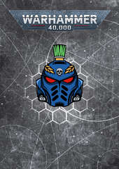 Металлический пин "Warhammer 40 000: Captain Uriel Ventris"