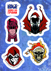 Новогодний стикерпейдж "Dark Heroes"