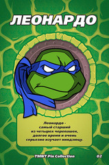 Металлический пин "TMNT Leonardo"