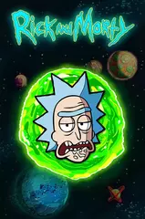 Металлический пин "Rick and Morty: Rick"