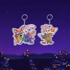 Набор акриловых брелоков "Зверополис. The Dynamic Duo"