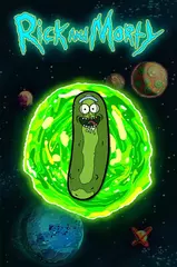 Металлический пин "Rick and Morty: Pickle Rick"