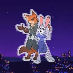 Акриловый стенд "Зверополис. The Dynamic Duo"