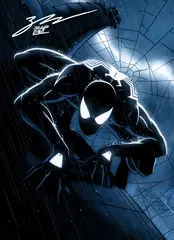 Открытка "Spider-Man Black"