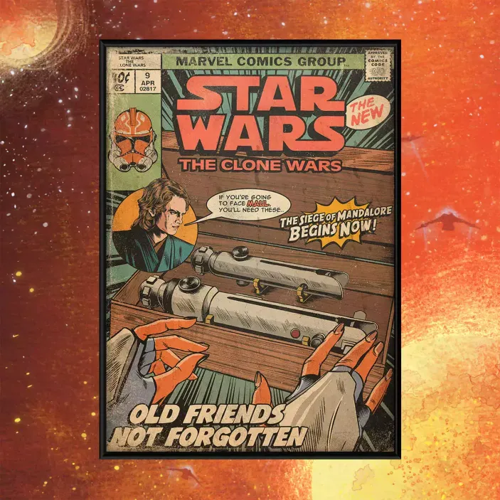 Постер &quot;Star Wars The Clone Wars: Old Friends Not Forgotten&quot;