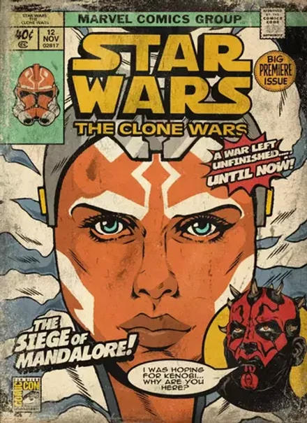 Открытка "Star Wars The Clone Wars: The Siege of Mandalore"
