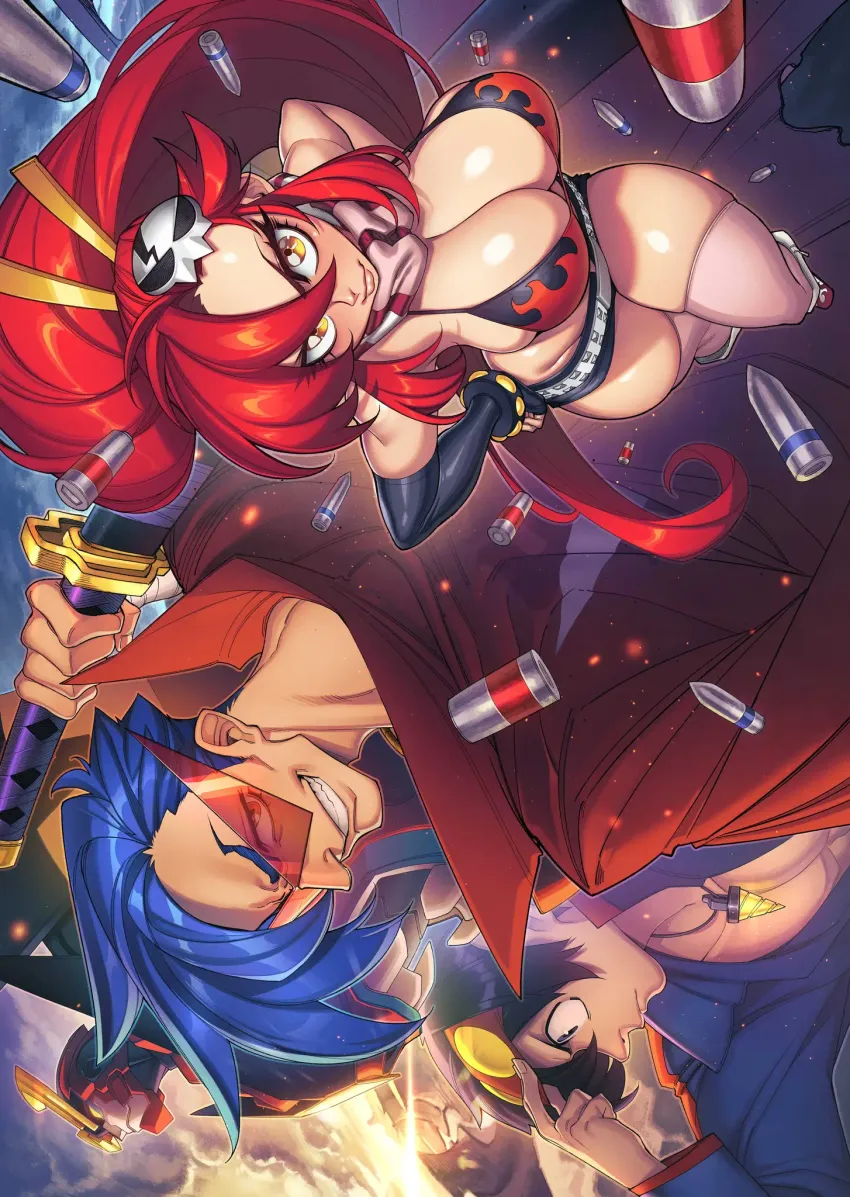 Постер “The Art of GOFA. Gurren Lagann”