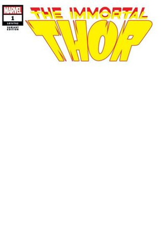 Immortal Thor #1 Blank Variant