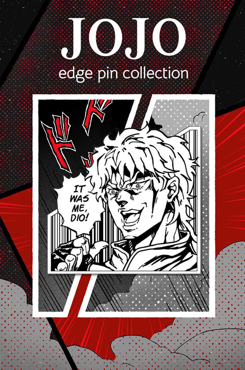 Металлический пин "JoJo It Was Me, Dio!"