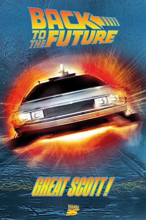 Лицензионный постер (332) Back to the Future (Great Scott!)