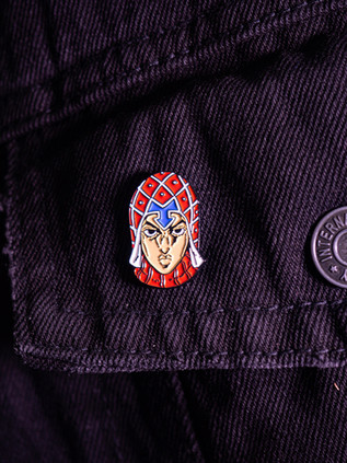 Металлический пин "JoJo Golden Wind Mista"