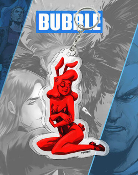 Акриловый брелок "Читеры: Полимать Связана" (Большой, 9см)