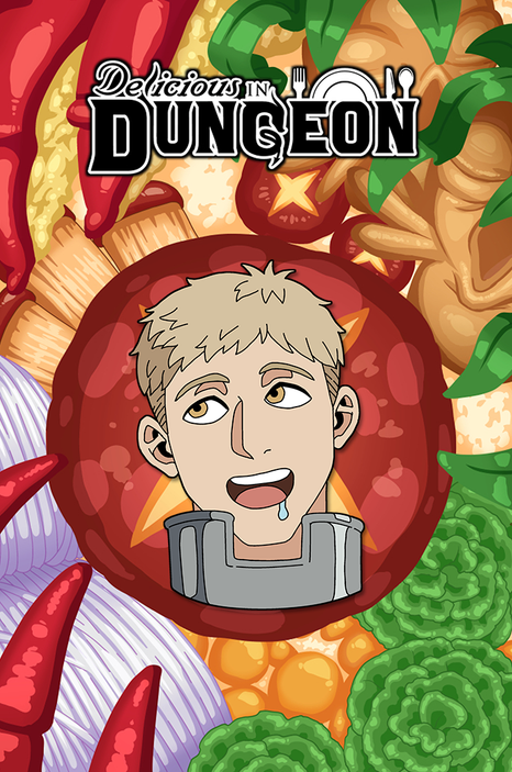 Металлический пин &quot;Dungeon Meshi: Laios Touden&quot;