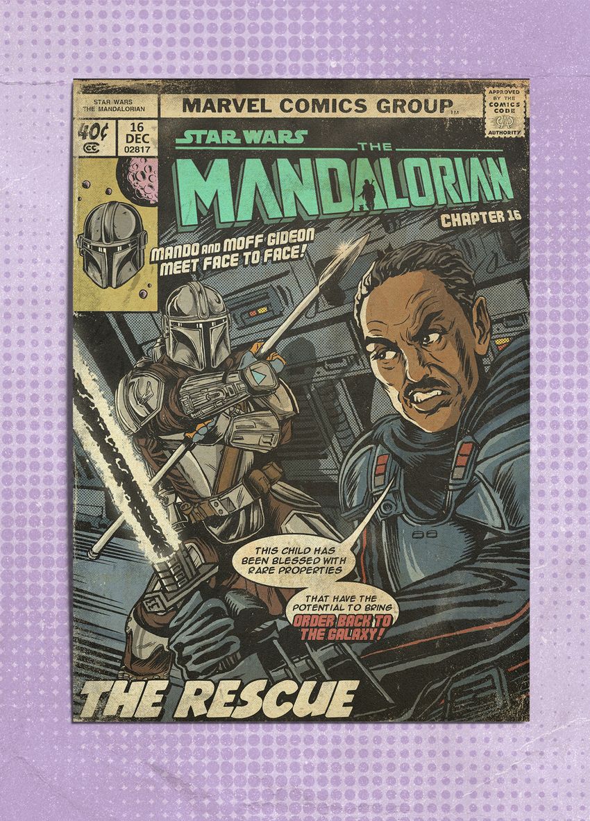 Открытка "Star Wars: Mandalorian. Chapter 16 "The Reskue. Moff"