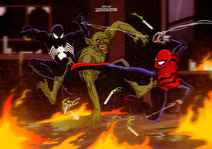 Открытка &quot;Spider-Man: Jackal Black Variant&quot;
