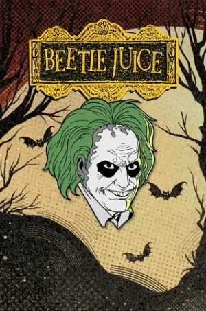 Металлический пин "Beetlejuice"
