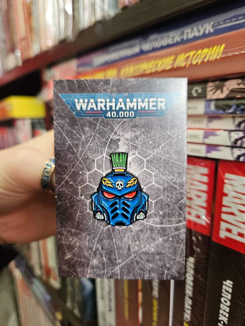 Металлический пин "Warhammer 40 000: Captain Uriel Ventris"