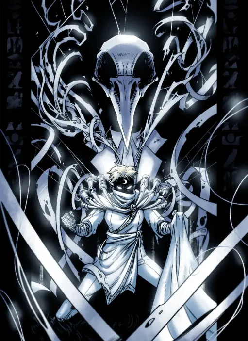 Открытка &quot;Moon Knight and Khonshu&quot;