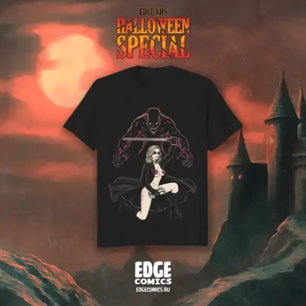 EDGE VHS Halloween Special crowdfunding: Футболка "Кэт - охотница на вампиров"