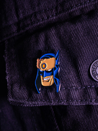 Металлический пин "Red Son Batman"