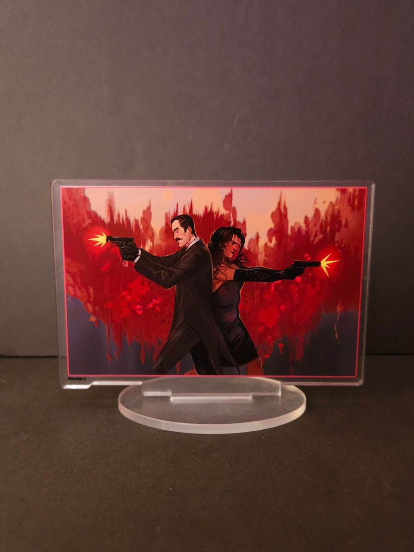 Акриловый стенд "Союзники: Артур и Джесси"