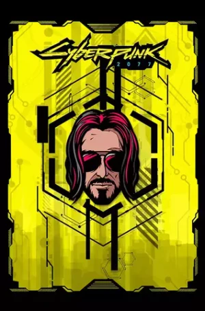 Металлический пин "Cyberpunk 2077: Johnny"