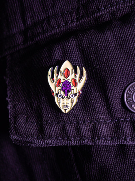 Металлический пин "JoJo Golden Wind Golden Experience"