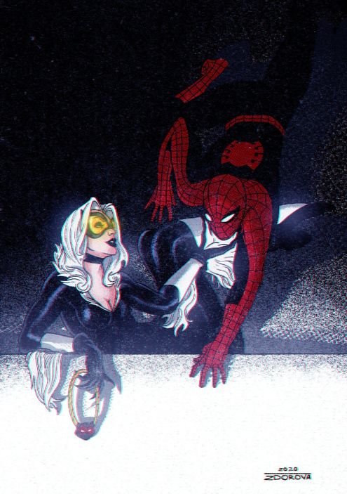 Открытка &quot;Spider-Man: Black Cat&quot;