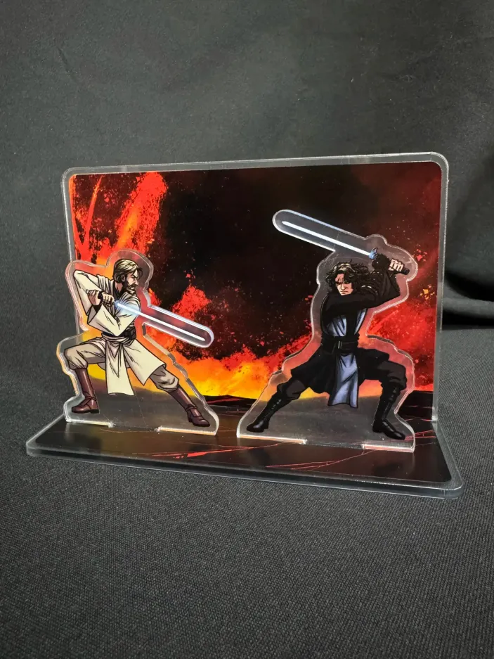 Составной акриловый стенд "Star Wars. Duels. Obi-Wan Kenobi vs Anakin Skywalker"