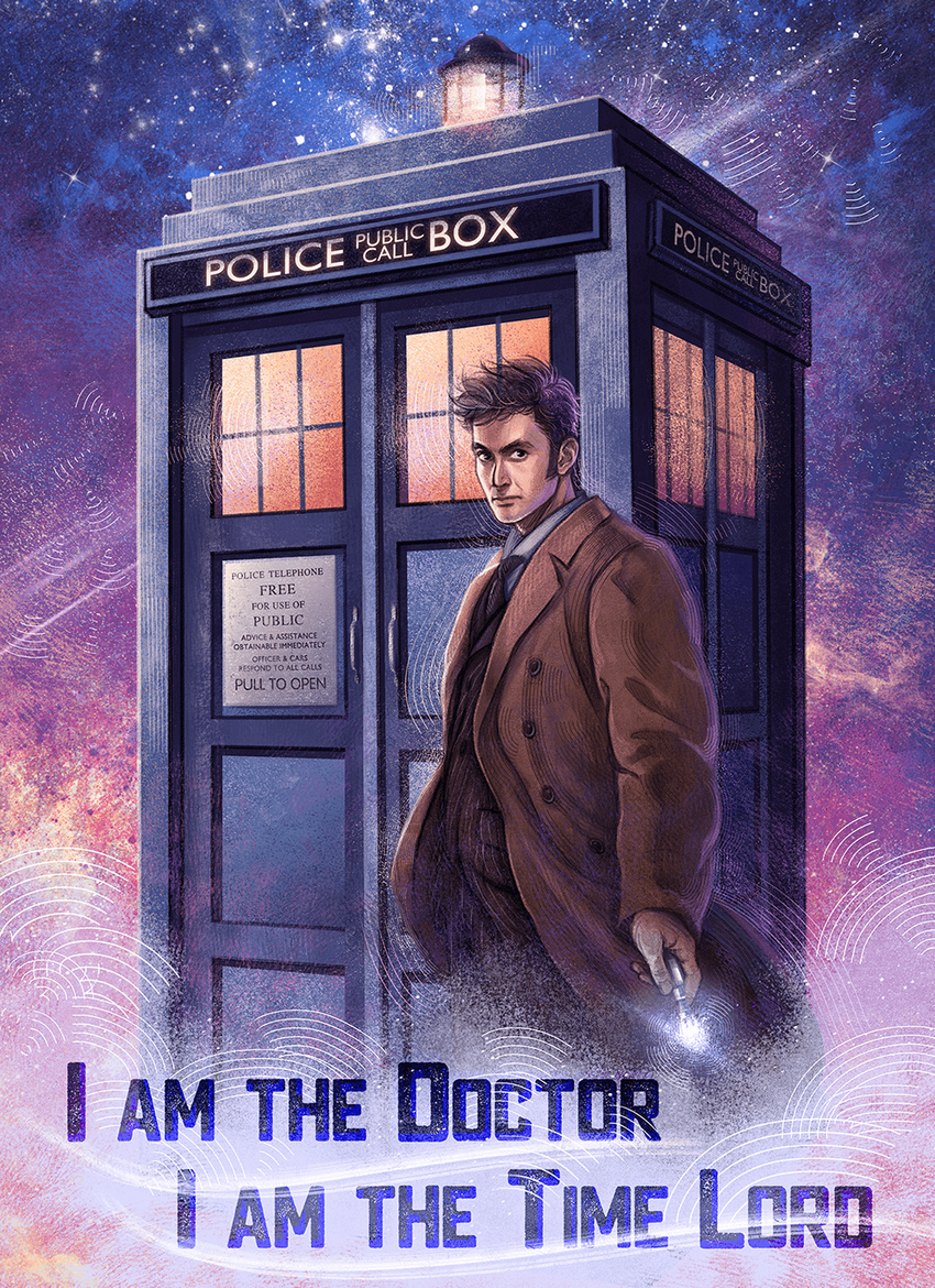 Открытка "Doctor Who: The 10th Doctor"