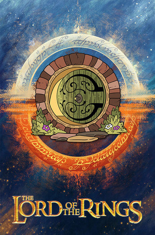 Металлический пин "Lord of the Rings: Hobbit Door"