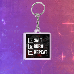 Акриловый брелок "Supernatural: Salt Burn Repeat"