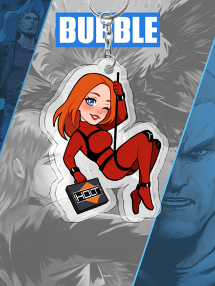 Акриловый брелок "Красная Фурия: Супершпионка"