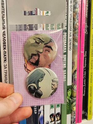 Набор значков из комикса Civil War (2015) Secret Wars #5