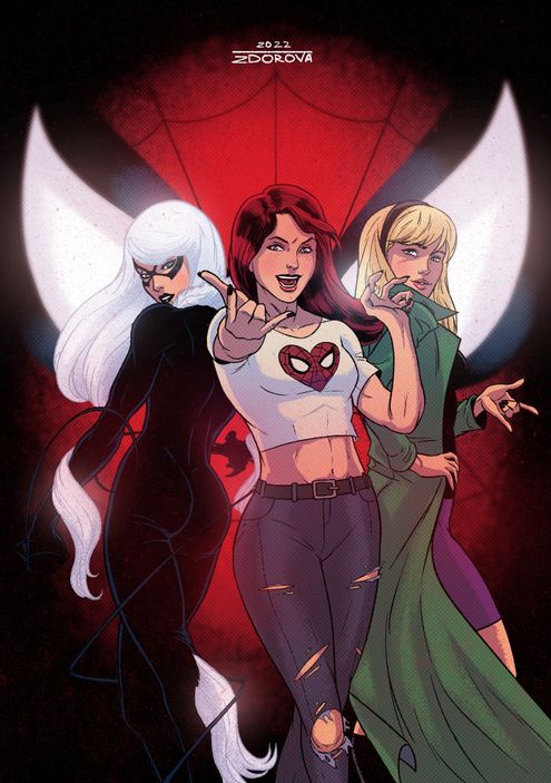 Постер &quot;Spider-Girls&quot;