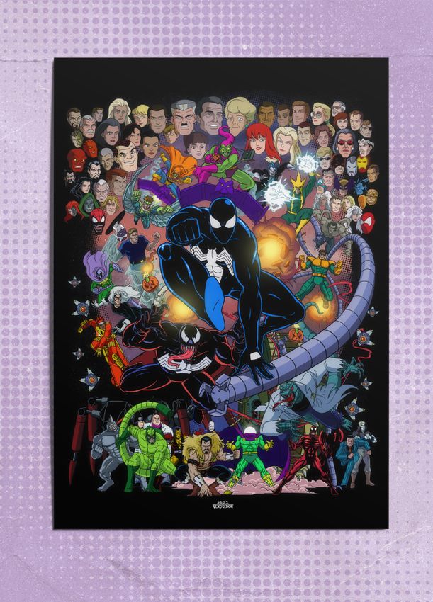 Открытка "Spider-Man 1994 Tribute: Black Suit" Открытка "Spider-Man 1994 Tribute: Black Suit"