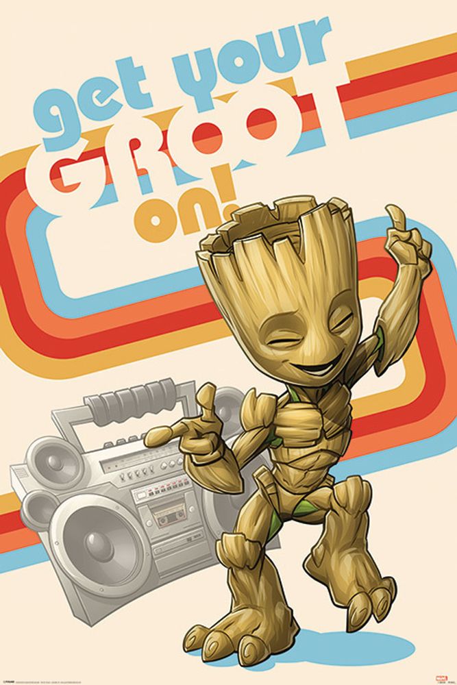 Лицензионный постер (303) Guardians Of The Galaxy (Get Your Groot On)