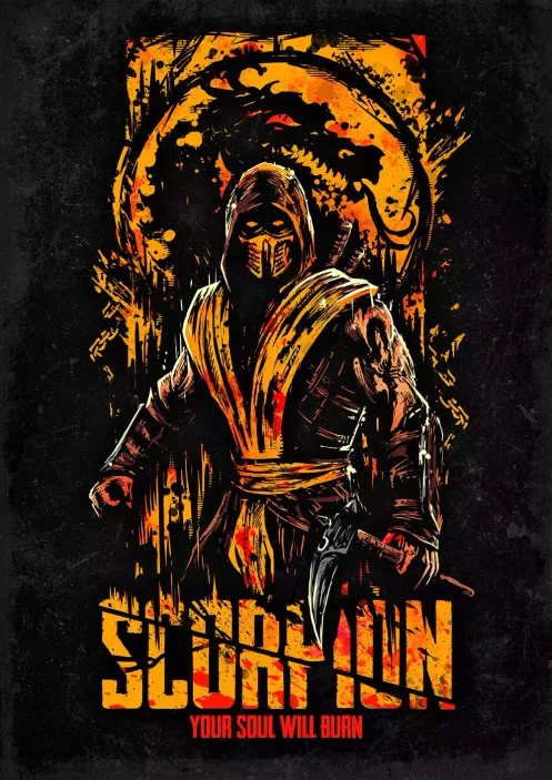 Открытка &quot;Mortal Kombat: Scorpion&quot;