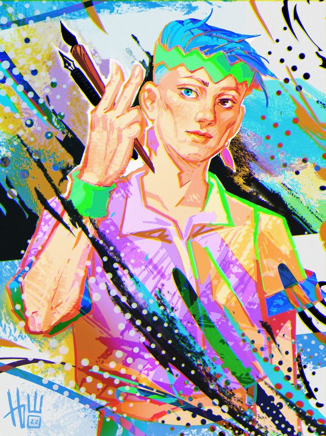 Постер &quot;JoJo&#39;s Bizarre Adventure Rohan&quot;