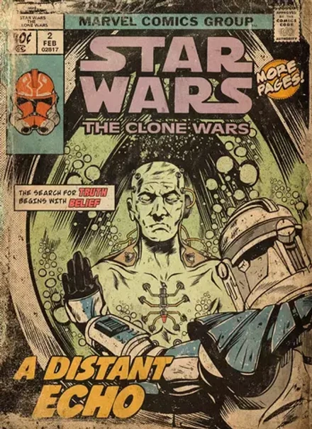 Открытка "Star Wars The Clone Wars: A Distant Echo"