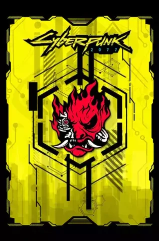 Металлический пин "Cyberpunk 2077: Demon"