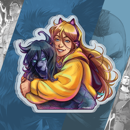 Акриловый брелок "Мрак и Рысь"