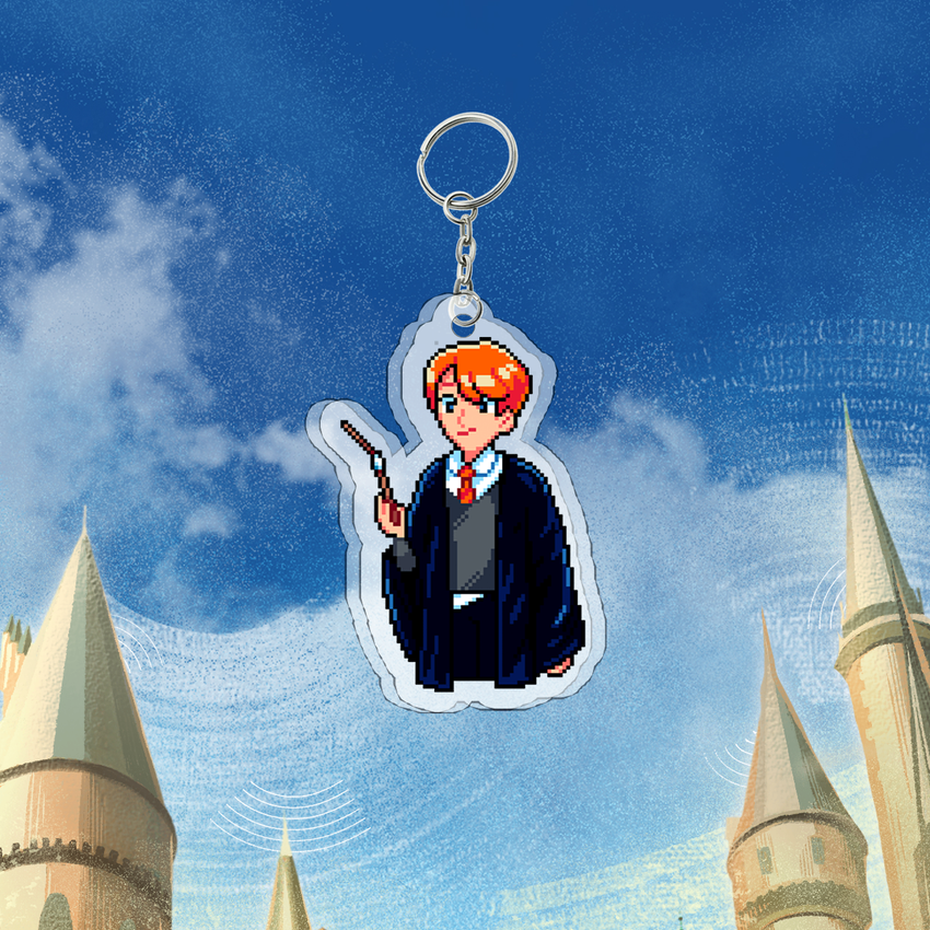 Акриловый брелок "Harry Potter: Ron Pixelated"