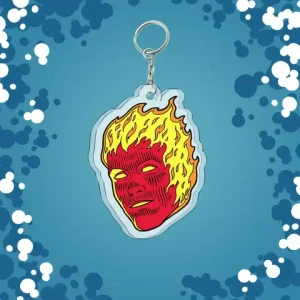 Акриловый брелок "F4: Johnny Storm/Human Torch"