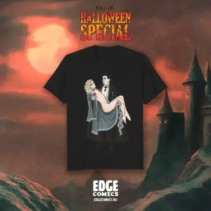 EDGE VHS Halloween Special crowdfunding: Футболка "Кэт и Дракула"